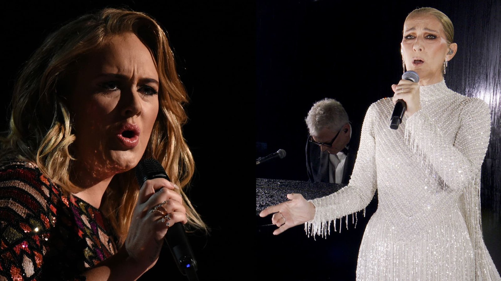 لحظة مؤثرة تبكي العالم.. أديل وسيلين ديون في لقاء أسطوري (فيديو)