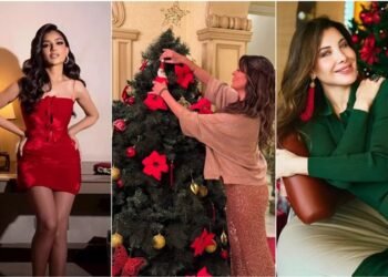 تألق نجوم الفن في احتفالات الكريسماس (صور)