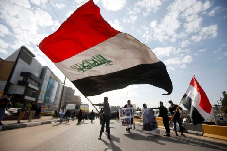 University students attend a protest against the U.S and Iran interventions, in Basra, Iraq January 8, 2020. REUTERS/Essam al-Sudani