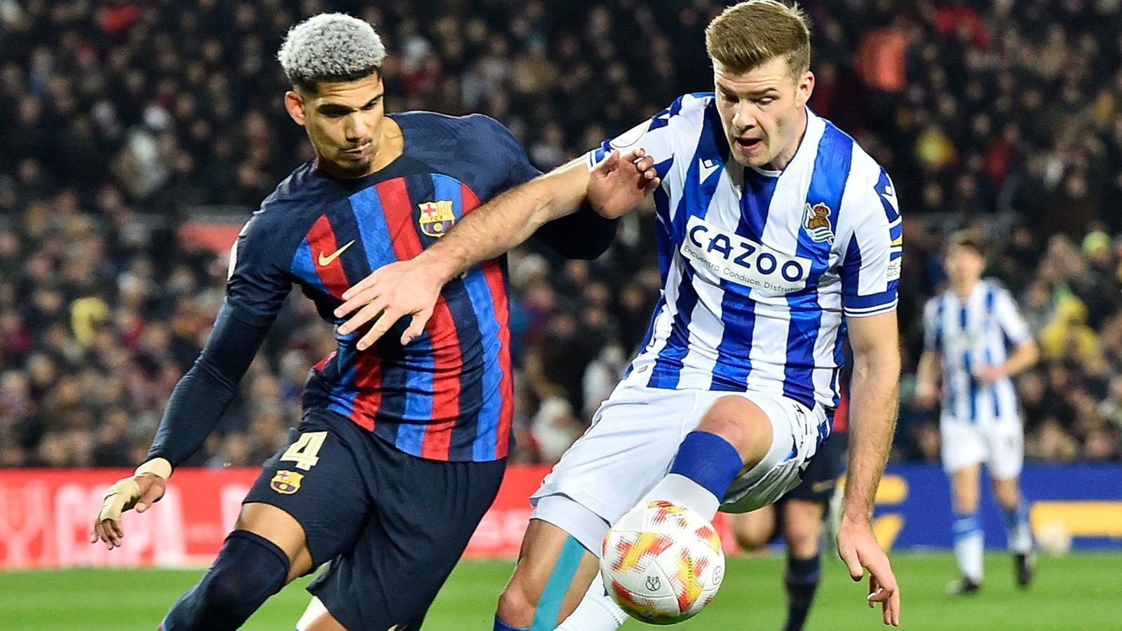 Ronald Araujo Barcelona Real Sociedad Copa del Rey 2022 23 scaled 1