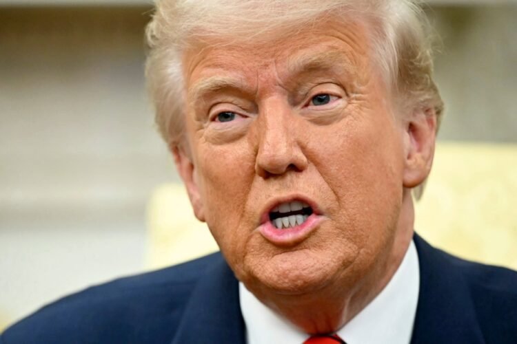 president donald trump speaks reporters 979582166
