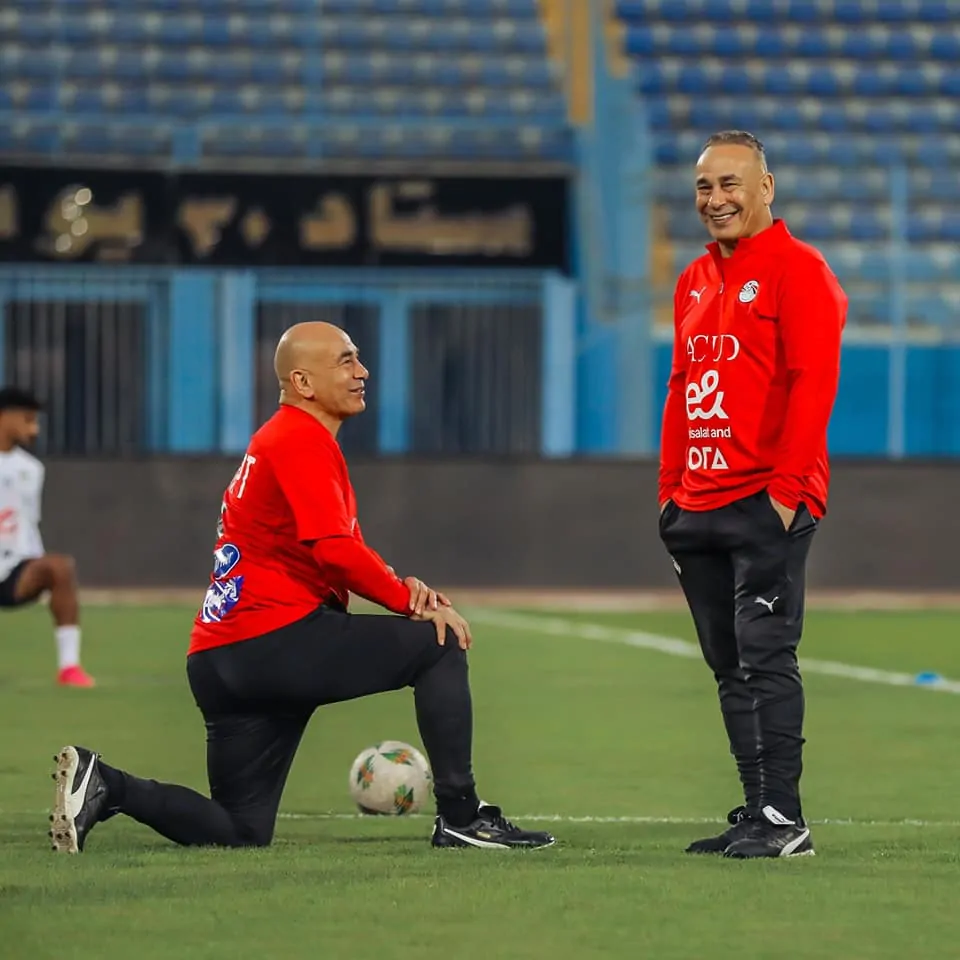 حسام وإبراهيم حسن من مران منتخب مصر
