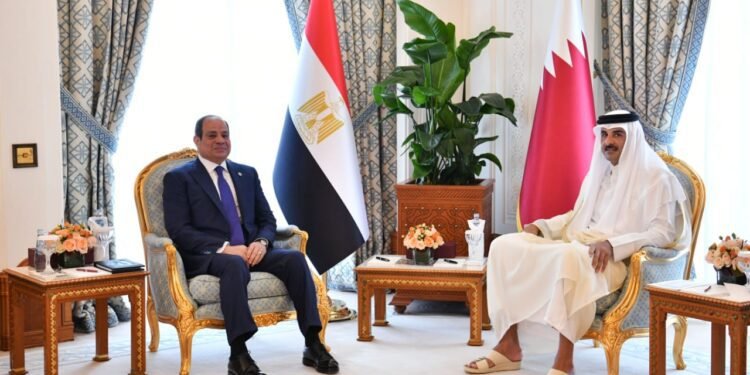 إعادة إعمار بدون تهجير.. ماذا اتفق السيسي وتميم بشأن مستقبل غزة؟