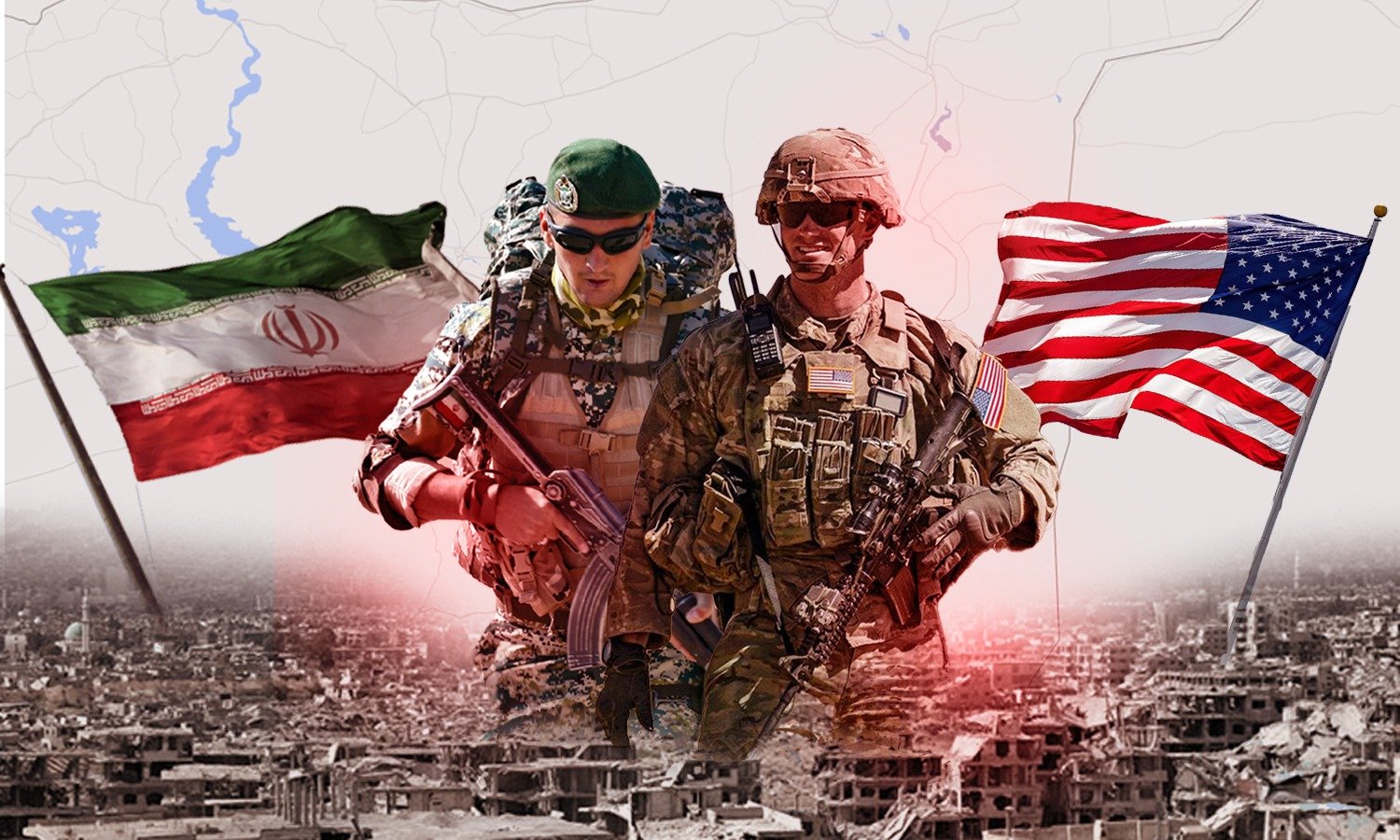 Two American and Iranian soldiers in Syri 1 1