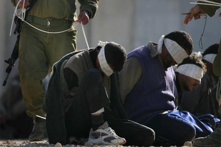palestinians being arrested by israeli soldiers palestinian prisoners detainees