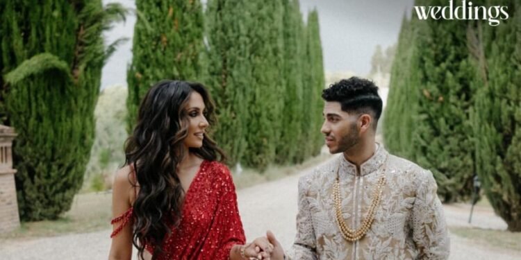مينا مسعود.. الصور الكاملة لحفل زفافه على الطريقة الهندية