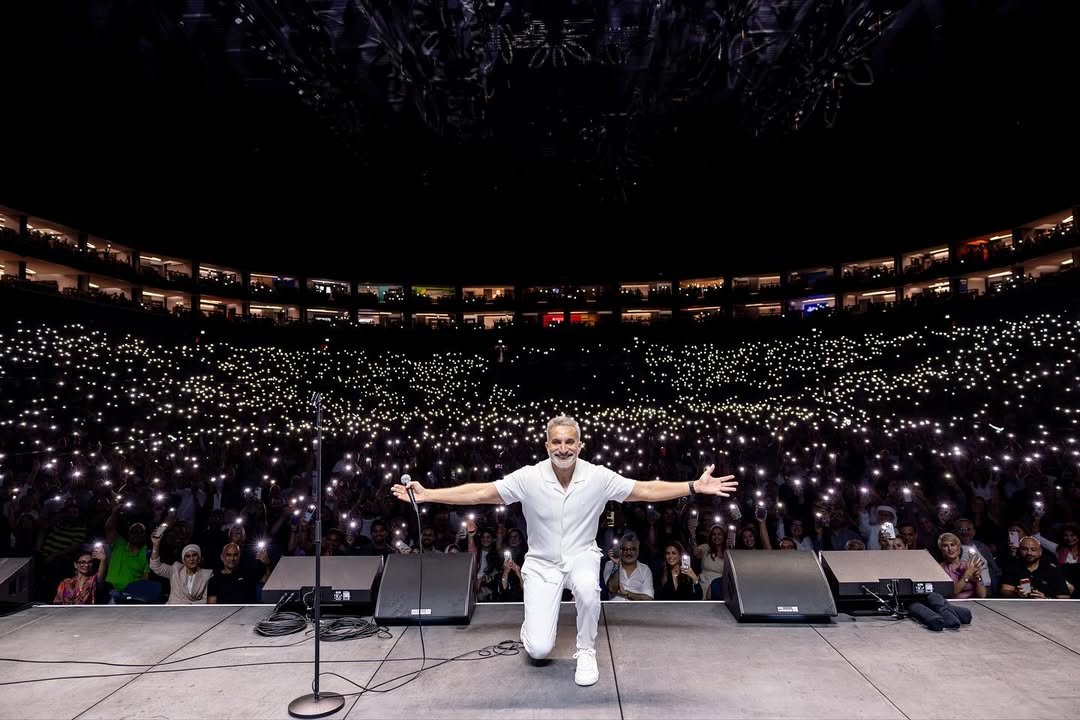 باسم يوسف يعترف بـ "الرعب" أمام 8000 متفرج