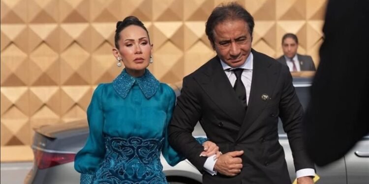 شاهيناز النجار.. ظهور صادم لزوجة أحمد عز في افتتاح المتحف